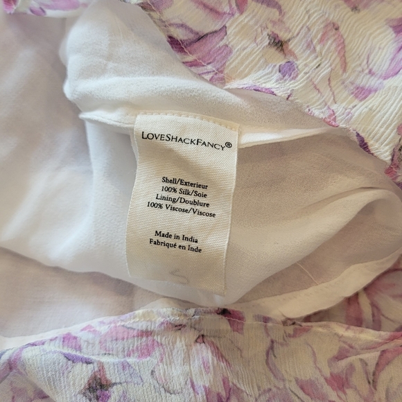 Love Shack Fancy Seneca Floral Tiered Fit & Flare Dress MSRP $425 - Picture 16 of 16